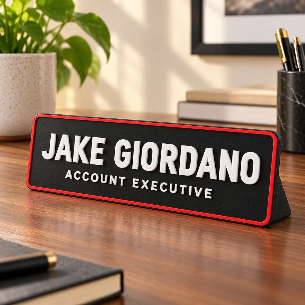 Custom Desk Name Plate, photo 3