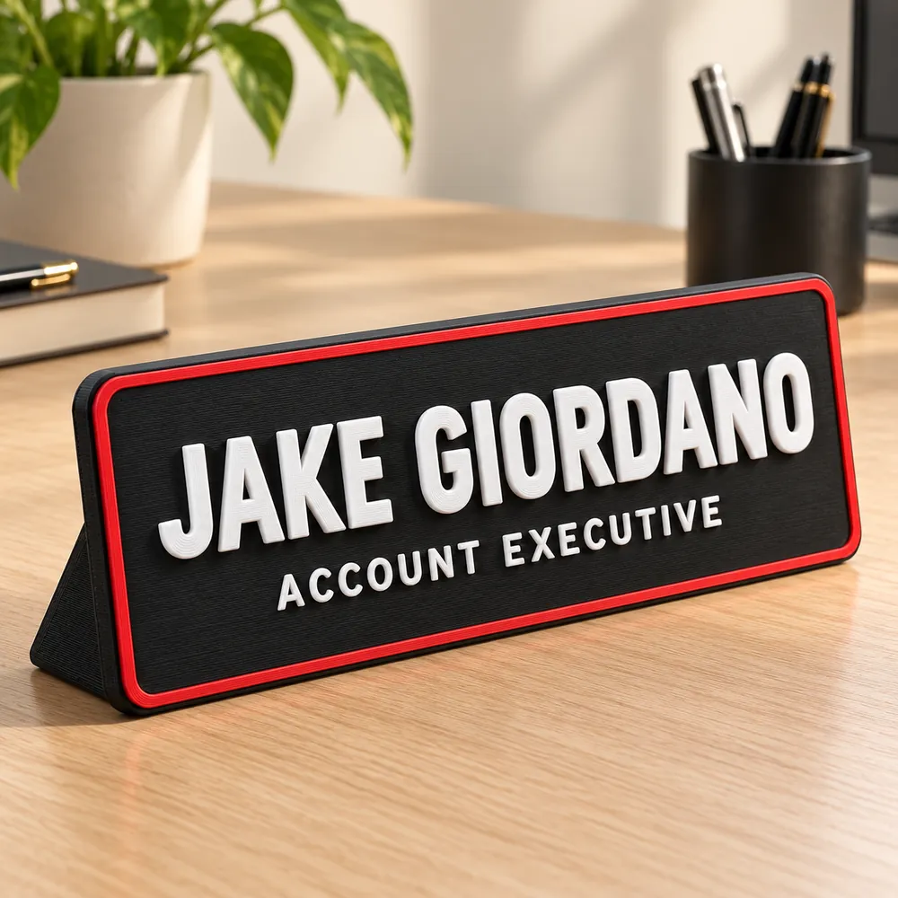 Custom Desk Name Plate, photo 4
