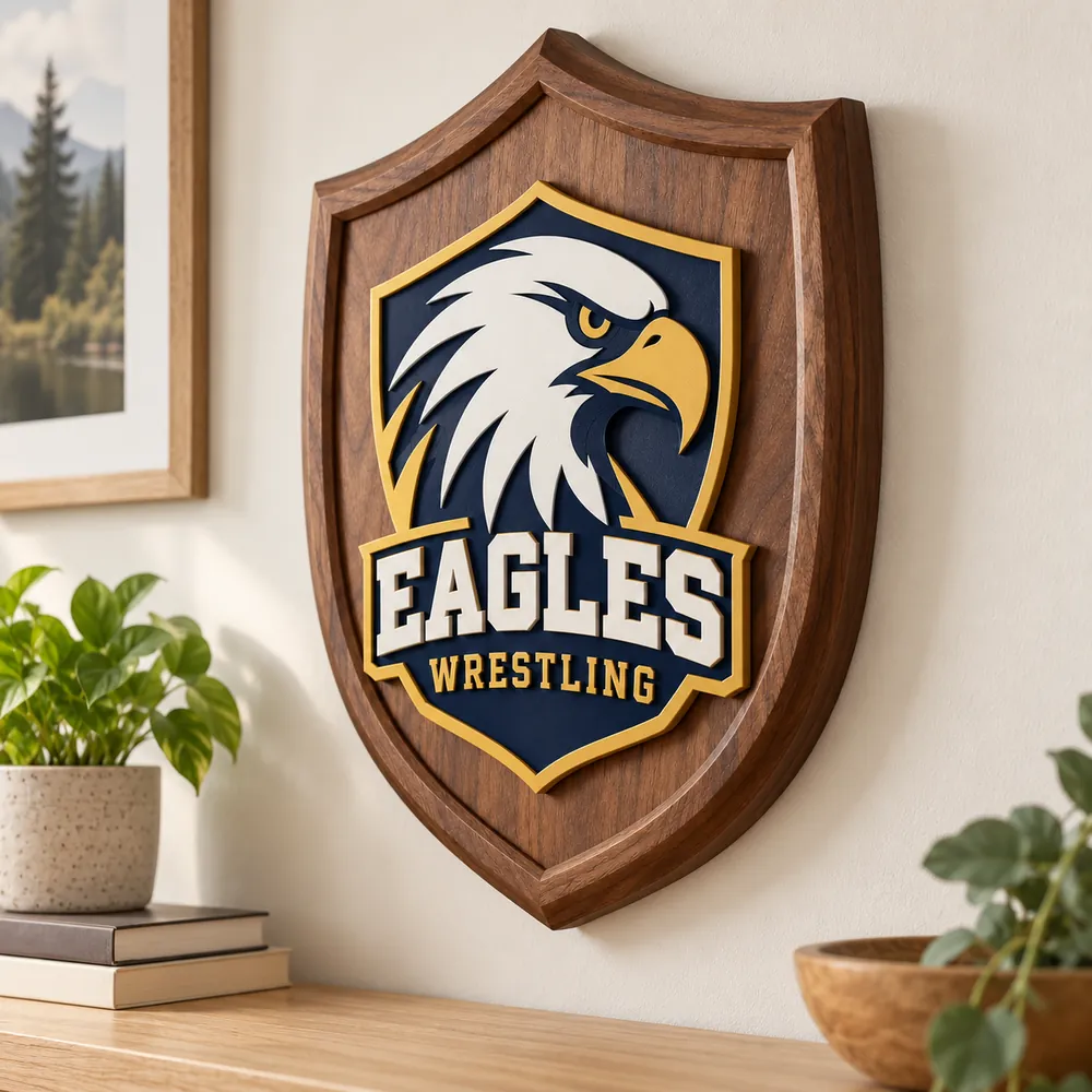 Hybrid Shield Wood Plaque, photo 3